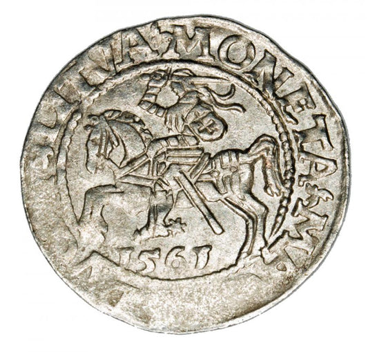 Półgrosz 1561 Zygmunt II August Litwa Wilno