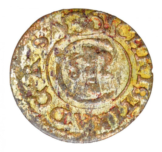 Szeląg 1654 Krystyna Waza Ryga