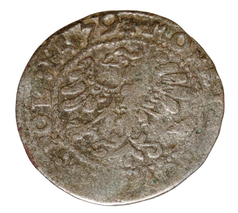 Szeląg 1579 Stefan Batory Polska Olkusz