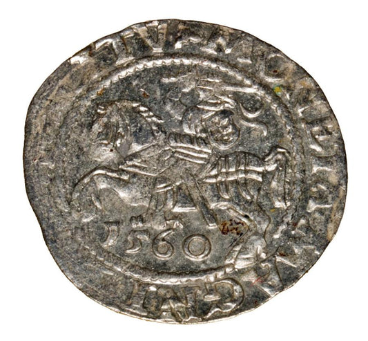 Półgrosz 1560 Zygmunt II August Litwa Wilno