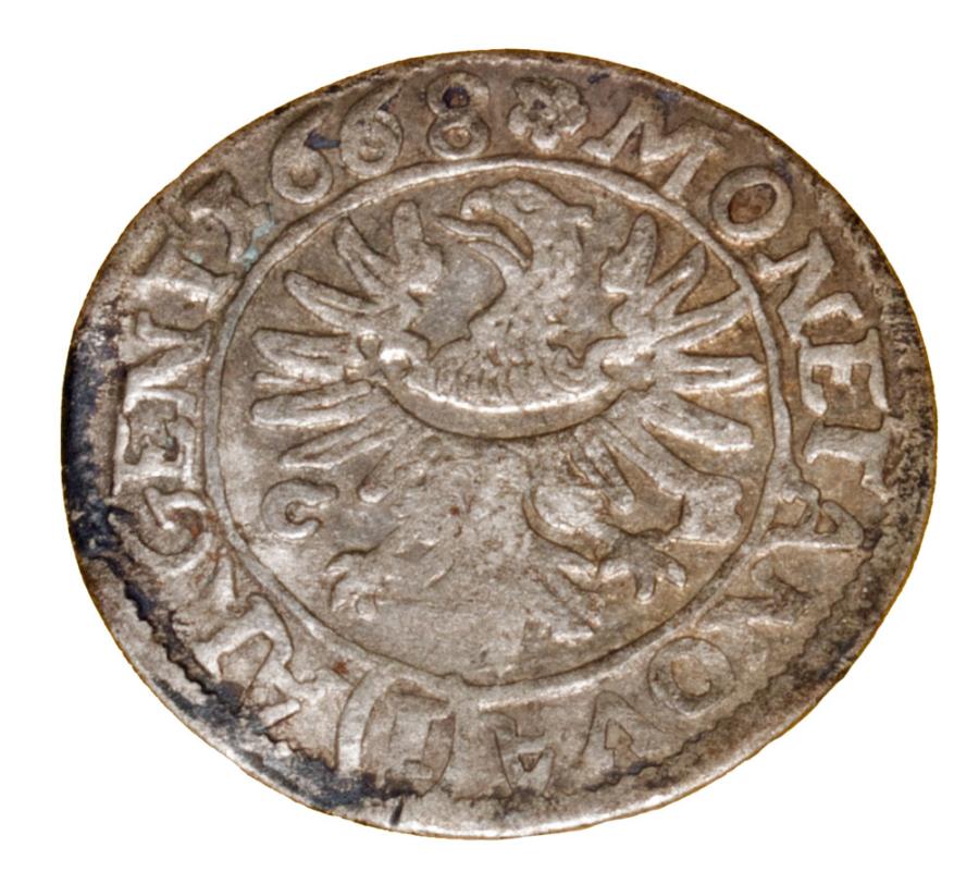 1 krajcar 1668 Jan Chrystian Brzeg