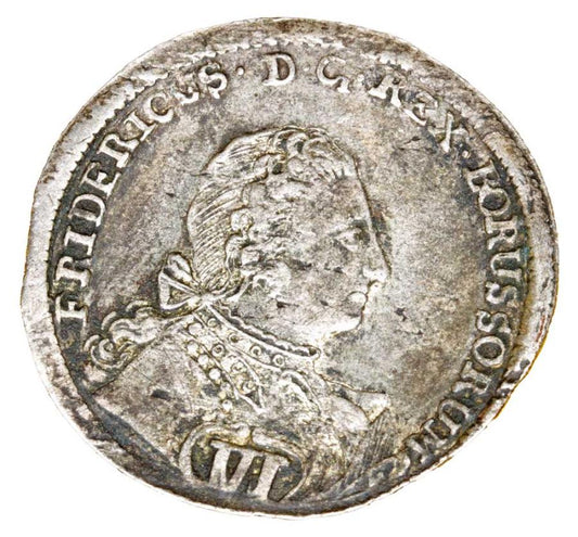 6 krajcarów 1746 Fryderyk II Wielki Śląsk Wrocław