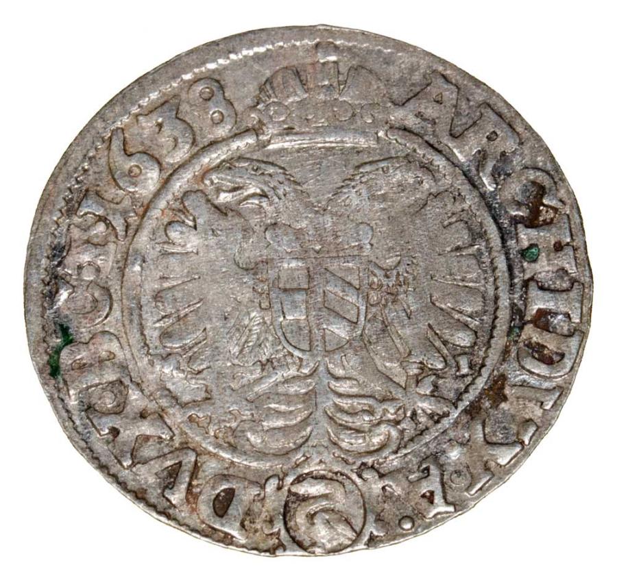 3 krajcary 1638 Ferdynand II Habsburg Śląsk Wrocław