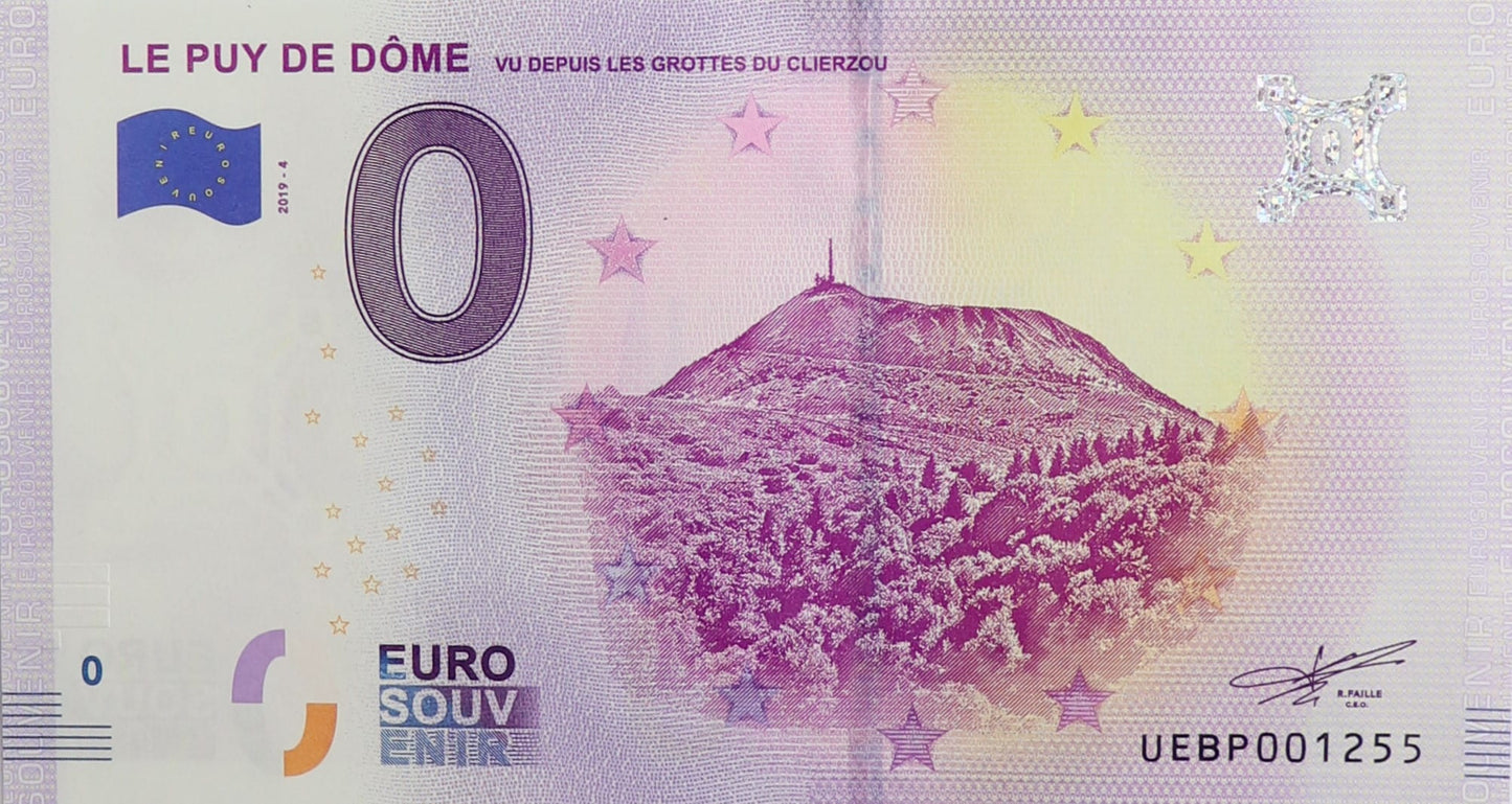 0 Euro - Le Puy De Dome  - Francja - 2018