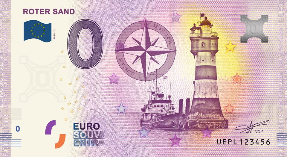0 Euro - Roter Sand - Niemcy - 2019