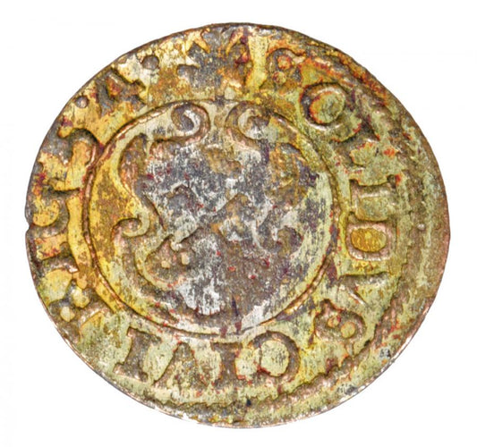 Szeląg 1654 Krystyna Waza Ryga