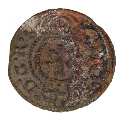 Szeląg 1645 Krystyna Waza Liwonia