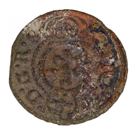 Szeląg 1645 Krystyna Waza Liwonia
