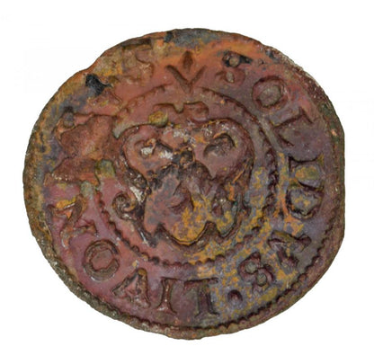 Szeląg 1645 Krystyna Waza Liwonia