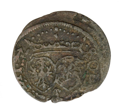 Szeląg 1617 Zygmunt III Waza Litwa Wilno
