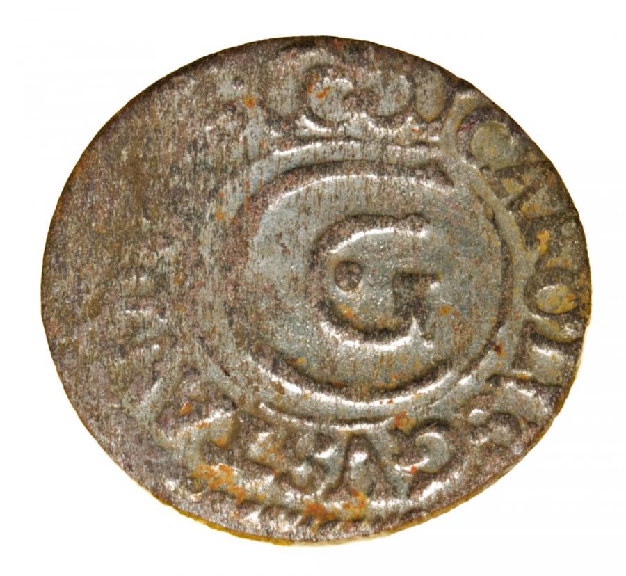 Szeląg 1659 Karol Gustaw Ryga
