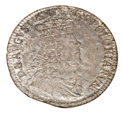 1/2 szóstaka 1753 August III Polska Lipsk