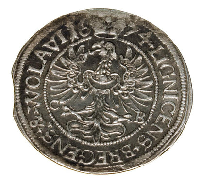 3 krajcary 1674 Jerzy Wilhelm Brzeg
