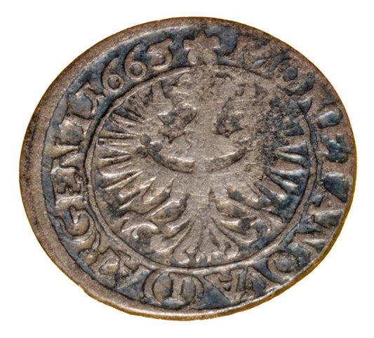1 krajcar 1665 Jan Chrystian Brzeg