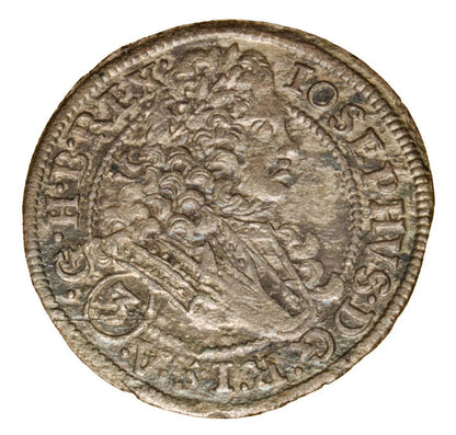 3 krajcary 1711 Józef II Habsburg Śląsk Wrocław