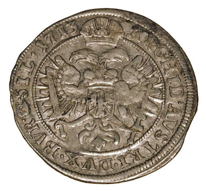 6 krajcarów 1713 Karol VI Habsburg Śląsk Wrocław