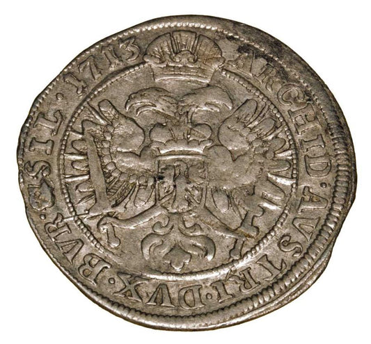 6 krajcarów 1713 Karol VI Habsburg Śląsk Wrocław
