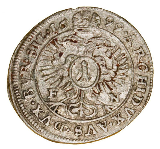 1 krajcar 1699 Leopold I Habsburg Śląsk Opole