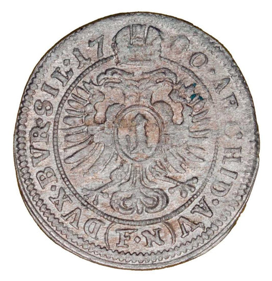 1 krajcar 1700 Leopold I Habsburg Śląsk Opole