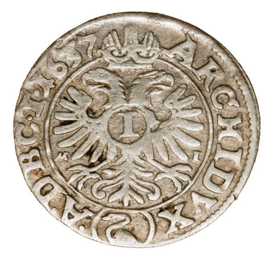 1 krajcar 1637 Ferdynand III Habsburg Śląsk Wrocław