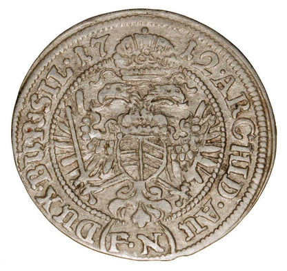 3 krajcary 1712 Karol VI Habsburg Śląsk Wrocław