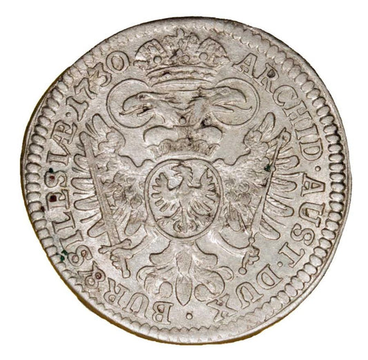 3 krajcary 1730 Karol VI Habsburg Śląsk Wrocław