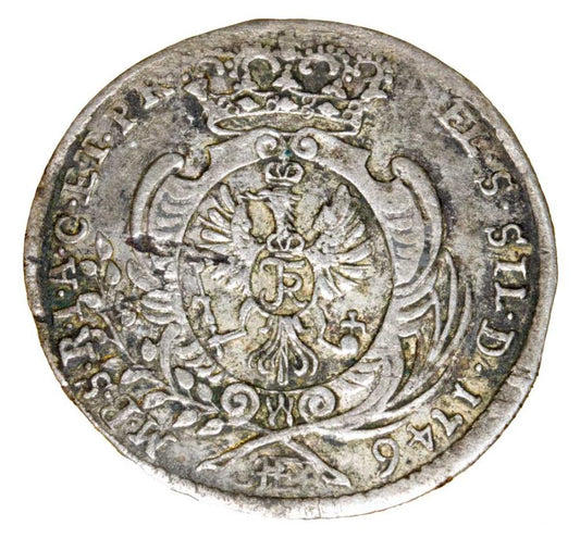 6 krajcarów 1746 Fryderyk II Wielki Śląsk Wrocław
