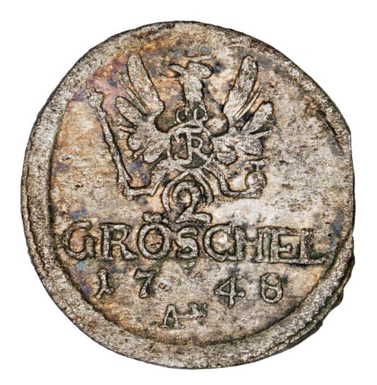 2 greszele 1748 Fryderyk II Wielki Śląsk Wrocław
