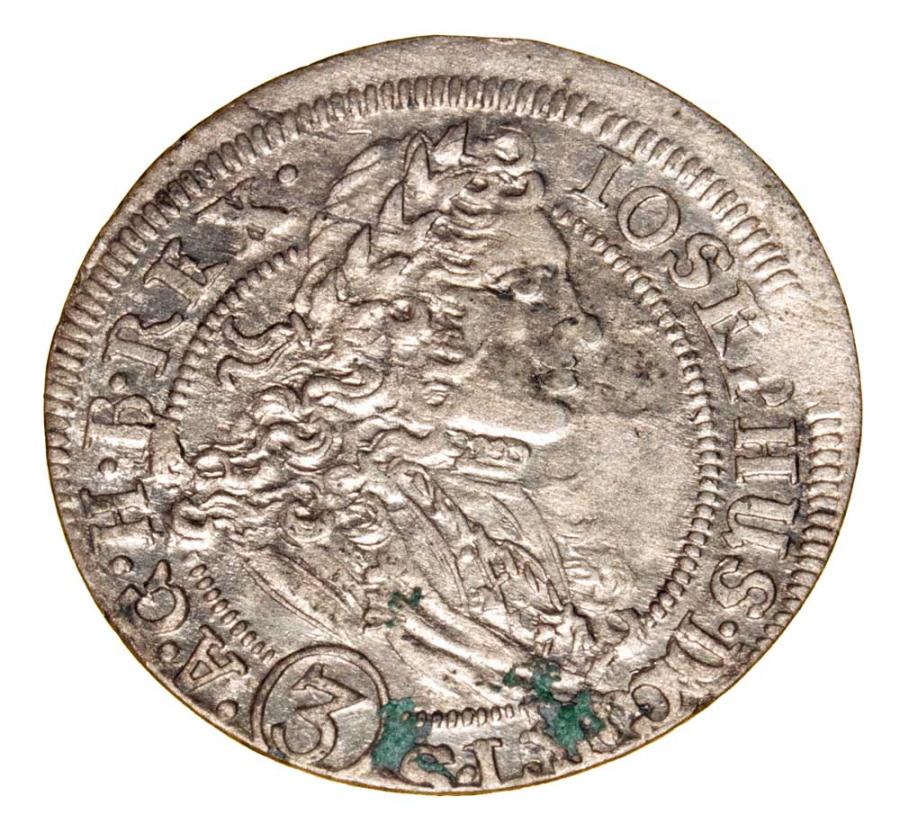 3 krajcary 1706 Józef I Habsburg Śląsk Wrocław