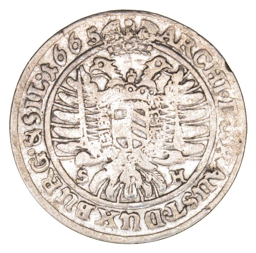 6 krajcarów 1665 Leopold I Habsburg Śląsk Wrocław