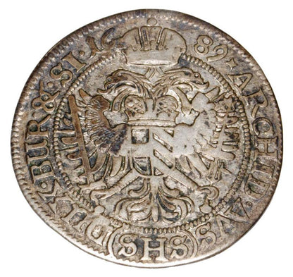 6 krajcarów 1689 Leopold I Habsburg Śląsk Wrocław