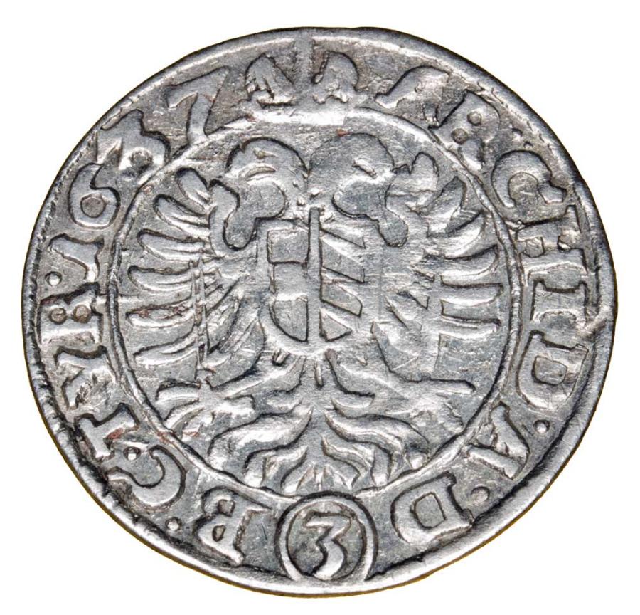3 krajcary 1637 Ferdynand III Habsburg Śląsk Wrocław