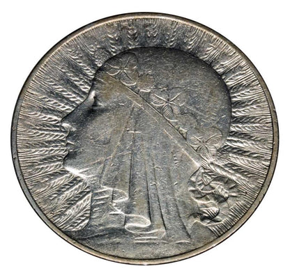 10 złotych 1932 Polska Warszawa Głowa kobiety