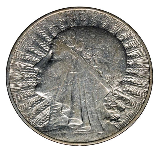 10 złotych 1932 Polska Warszawa Głowa kobiety