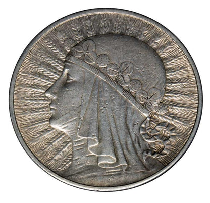 10 złotych 1932 Polska Londyn Głowa kobiety