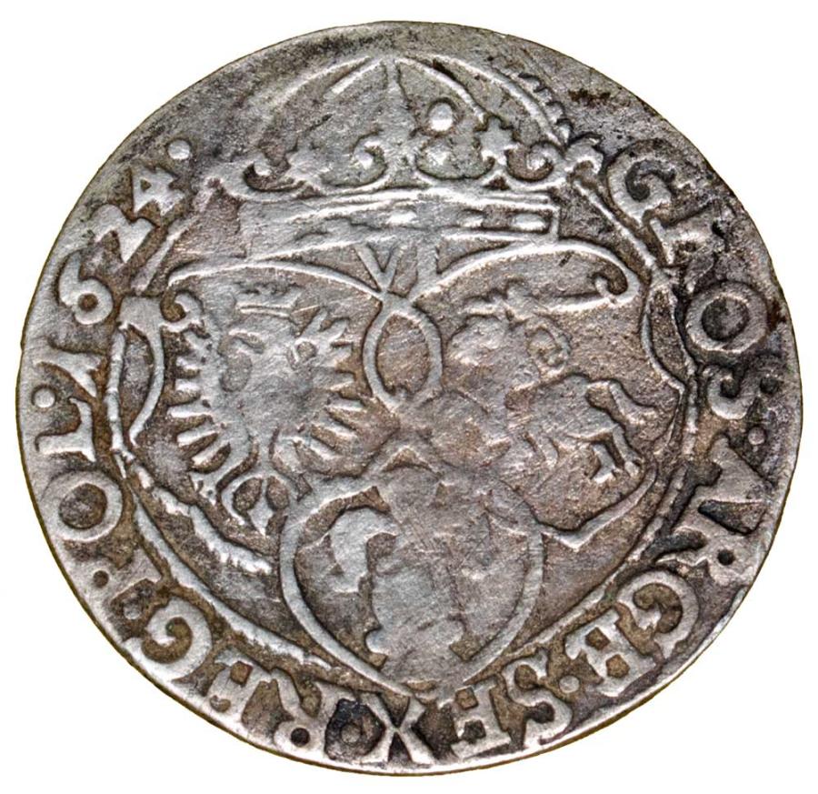 Szóstak 1624 Zygmunt III Waza Polska Kraków