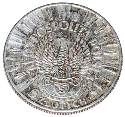 5 złotych 1934 Warszawa Józef Piłsudski Orzeł Legionowy
