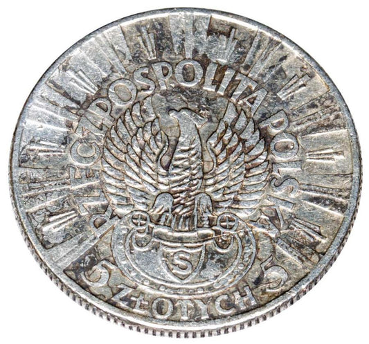 5 złotych 1934 Warszawa Józef Piłsudski Orzeł Legionowy