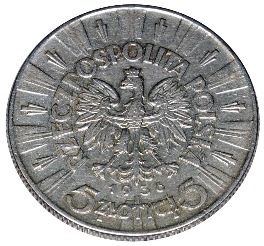 5 złotych 1936 II RP Warszawa Józef Piłsudski