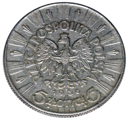 5 złotych 1936 II RP Warszawa Józef Piłsudski