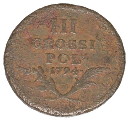 3 grosze 1794 Galicja Wiedeń Insurekcja Kościuszkowska