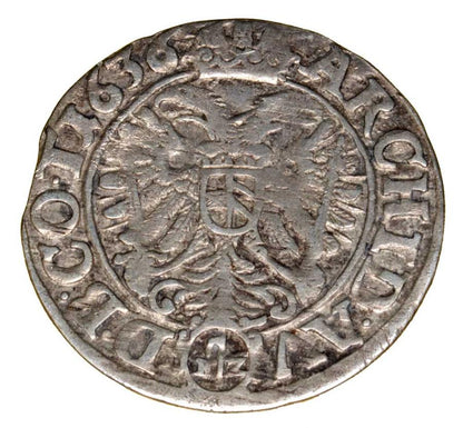 3 krajcary 1636 Ferdynand III Habsburg Śląsk Wrocław