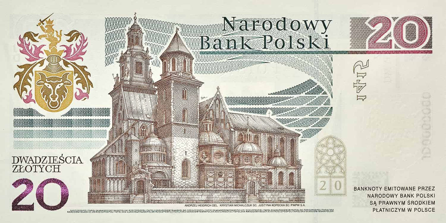 20 zł Jan Długosz - banknot kolekcjonerski