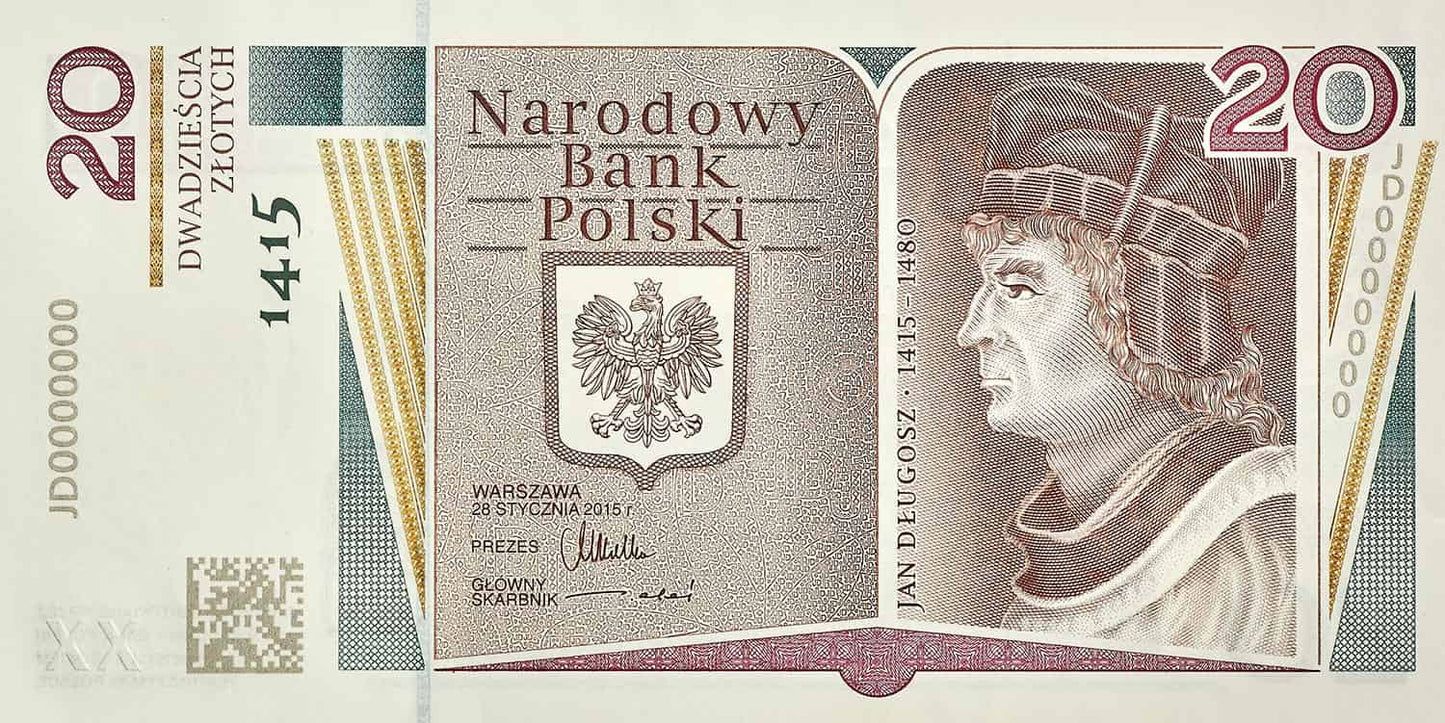 20 zł Jan Długosz - banknot kolekcjonerski