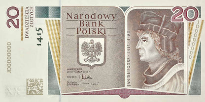 20 zł Jan Długosz - banknot kolekcjonerski