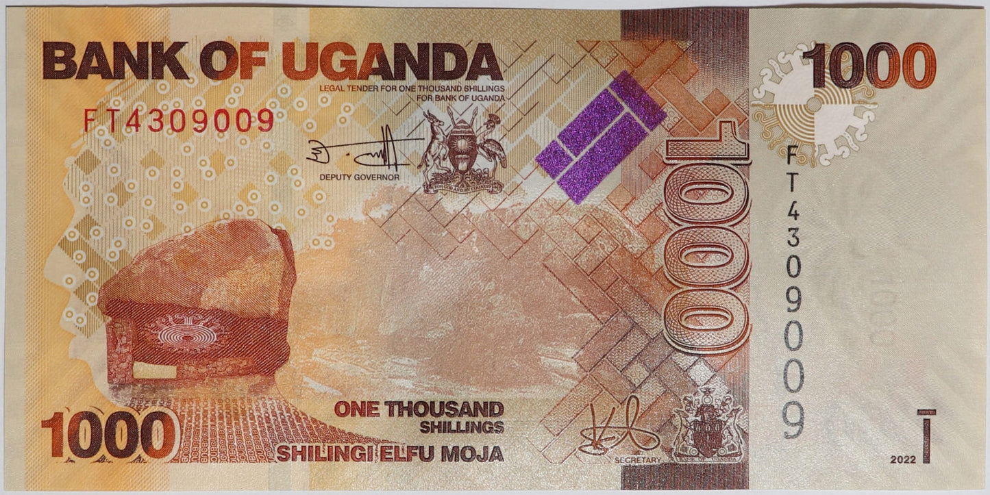 1000 Szylingów - Uganda - 2022 rok