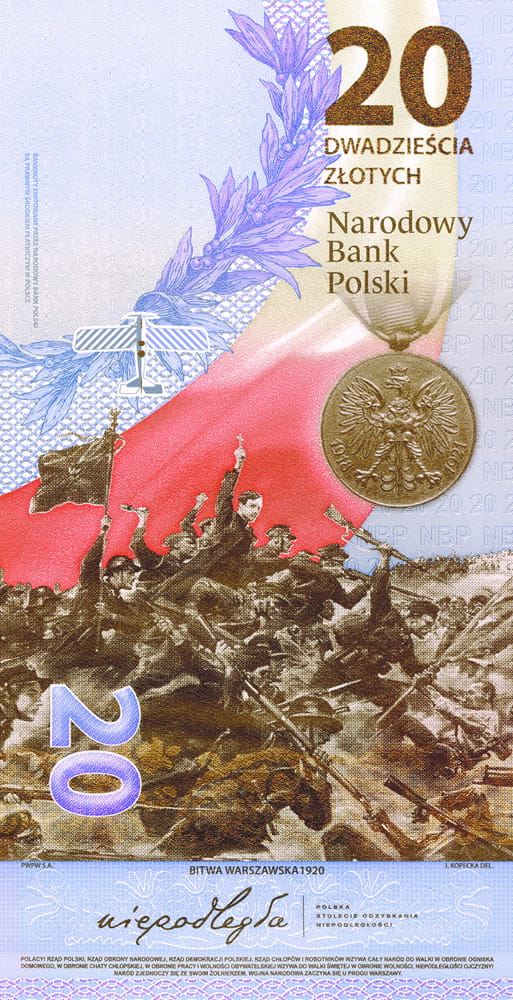 20 zł Bitwa Warszawska 1920 - banknot kolekcjonerski