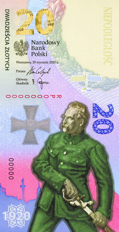 20 zł Bitwa Warszawska 1920 - banknot kolekcjonerski